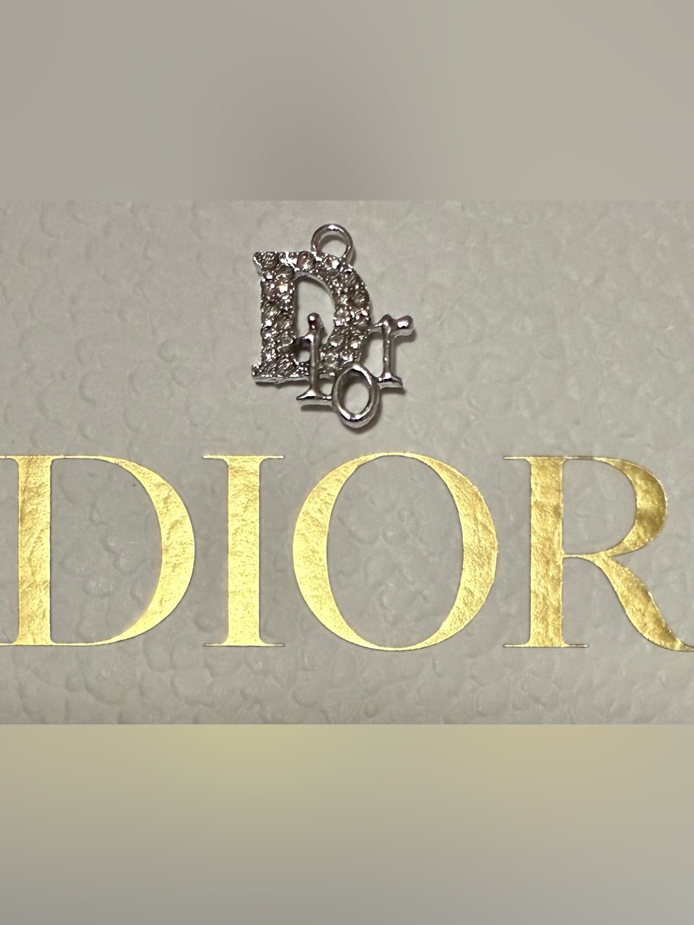 Designer Letter D Charm Pendant Silvertone Fashion Accessory